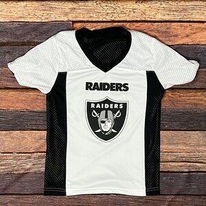 Oakland Raiders Flag Football Boys Kids Reversible Jersey Youth